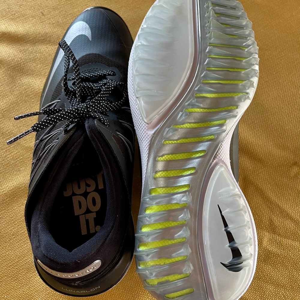 Nike Lunar Control Vapor Womens Golf Shoes Spikes Size 7 Black Gray 849979-001 - Picture 2 of 10
